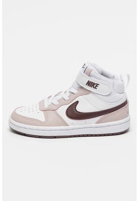 Спортни обувки Court Borough 2 с кожа - Бял/Бледо розово