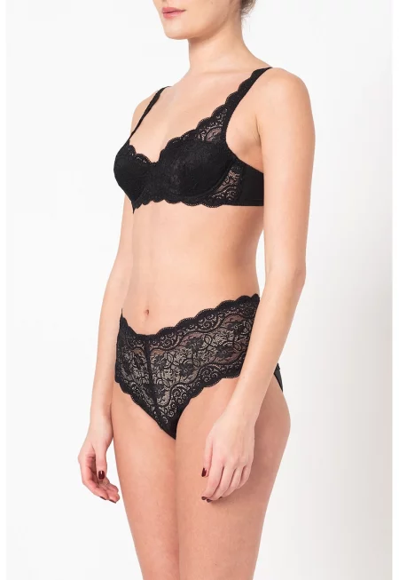 Сутиен Amourette с дантела - Черен