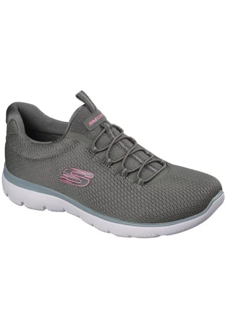 Текстилни спортни обувки без закопчаване - Сив