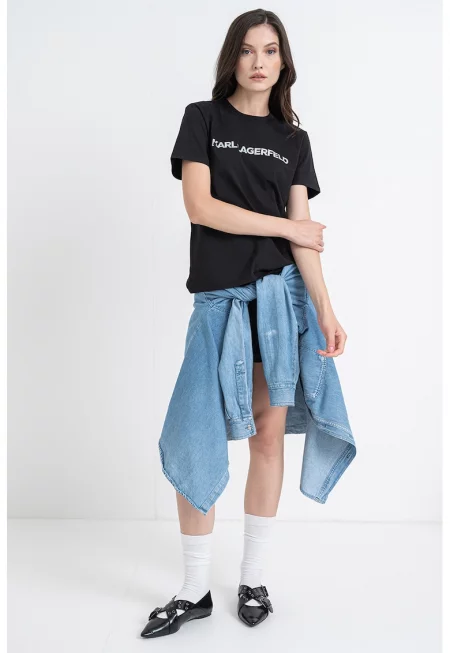 Тениска от органичен памук с лого