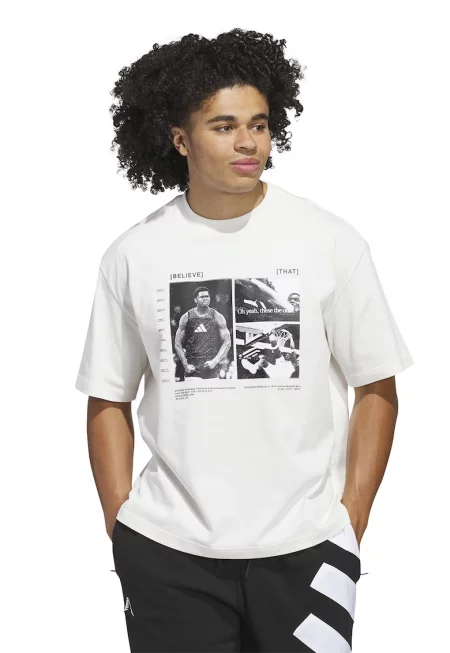 Тениска с овално деколте и графика