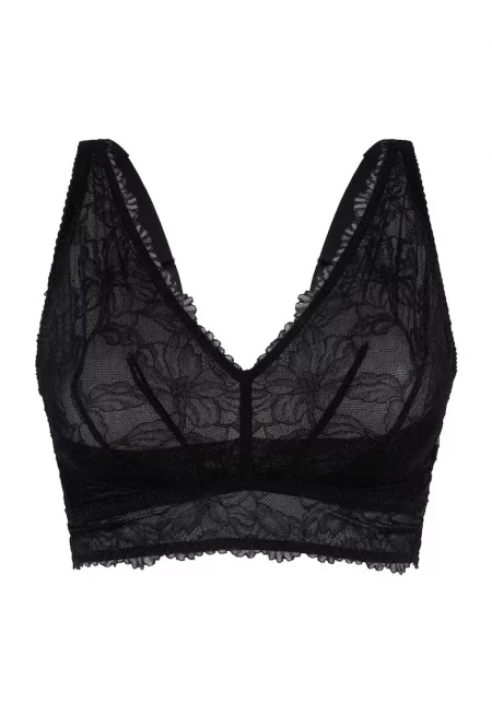 Триъгълен дантелен бралет