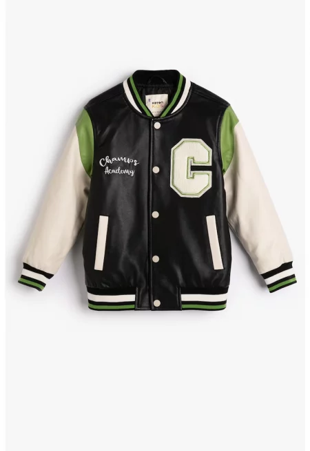 Яке бомбър от еко кожа