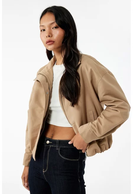 Яке с еластичен подгъв и цип