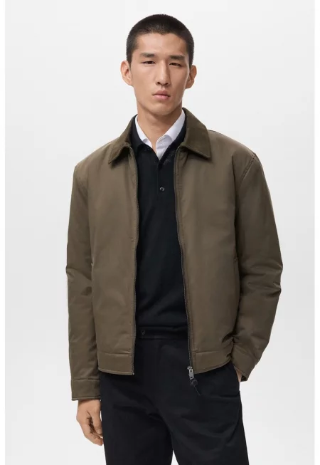 Яке с цип и остра яка - Каки