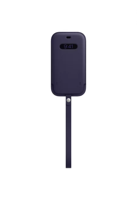 Защитен калъф  Leather Sleeve MagSafe за IPhone 12/12 Pro - Deep Violet