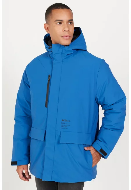 Зимно яке с качулка и джобове с капаче