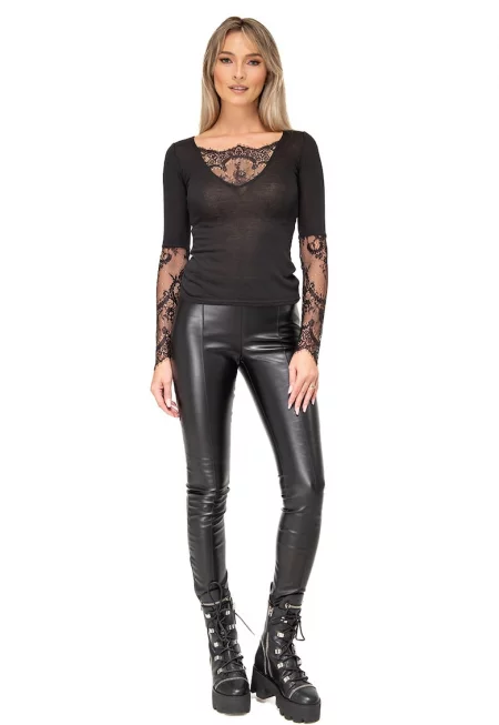 Блуза Hera с вълна и дантела