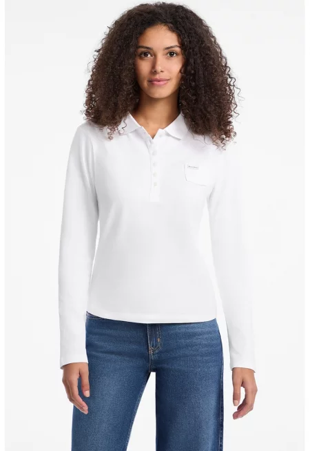 Блуза с яка и джоб