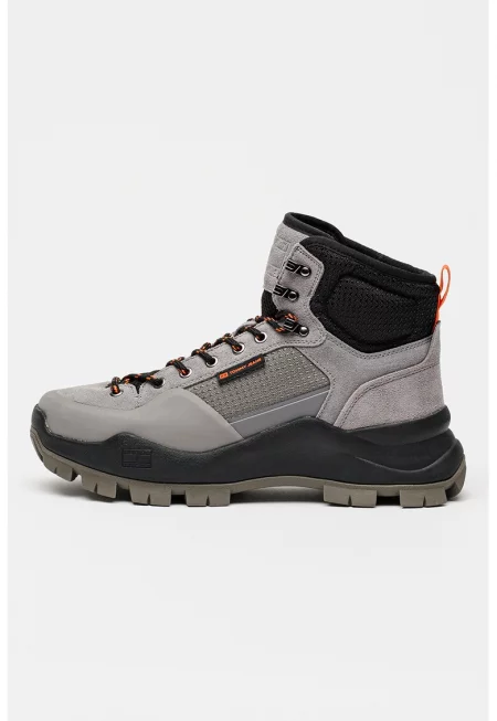 Боти с велур - Черен/Сив