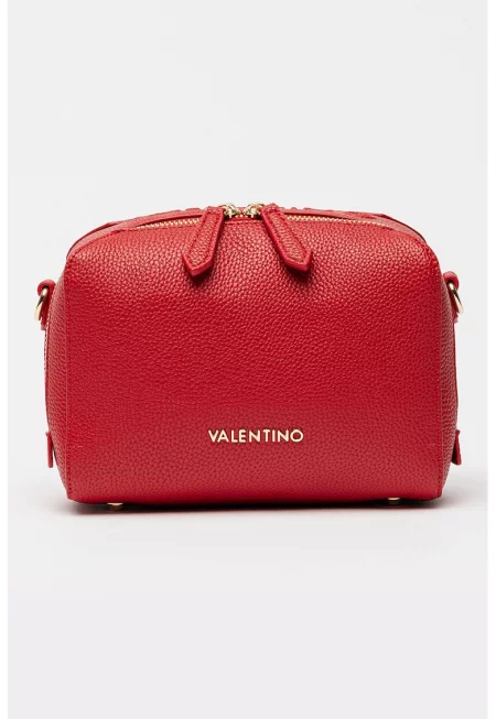 Чанта през рамо Pattie с цип - Тъмночервен