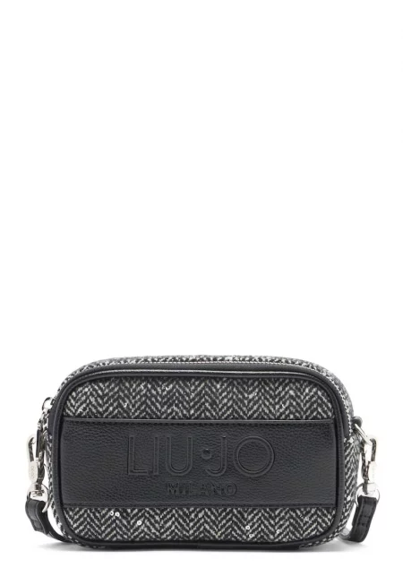 Чанта през рамо с лого - Черен