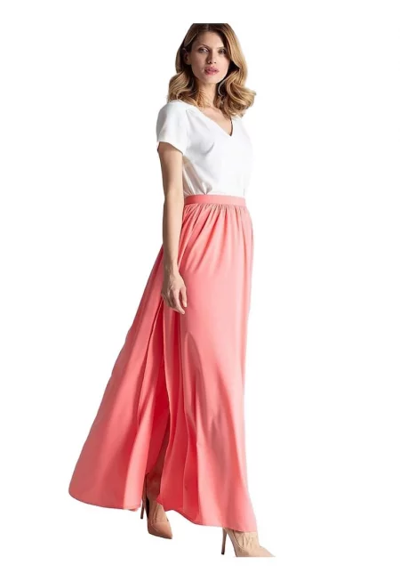 Дълга пола  розова - полиестер