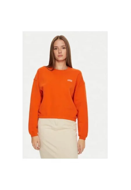 Дамска блуза -  304610615 - Памук - Оранжев - Оранжев