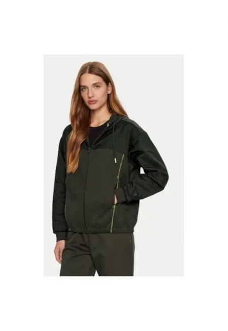 Дамска блуза -  304697845 - Полиестер/Памук - Зелена - Зелен