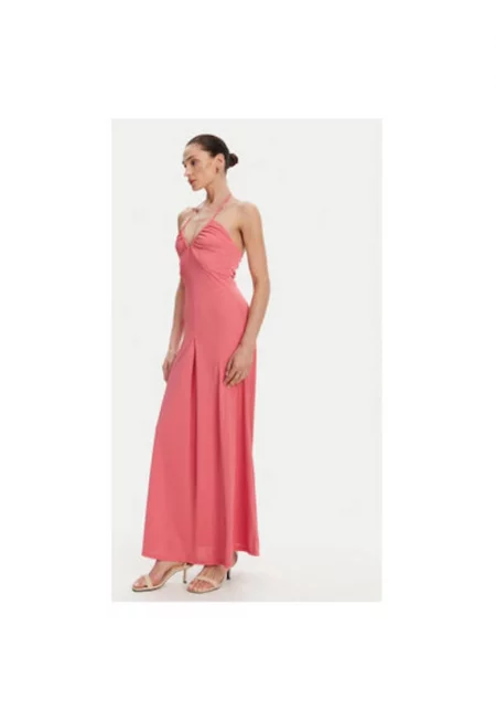 Дамска лятна рокля  GPP25330VE - Полиестер/Еластан - Розово