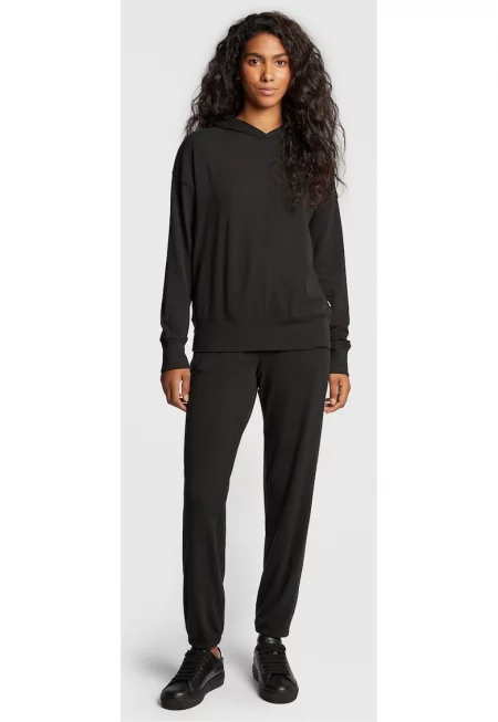 Дамска пижама -  Памук - Черен