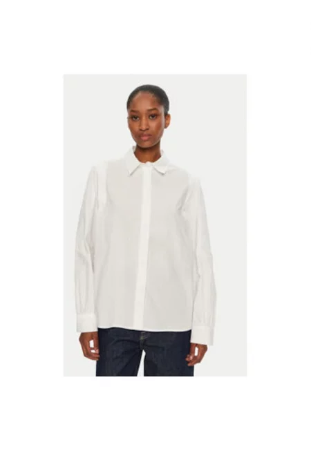 Дамска риза -  304303081 - Памук - Бяла - Бял