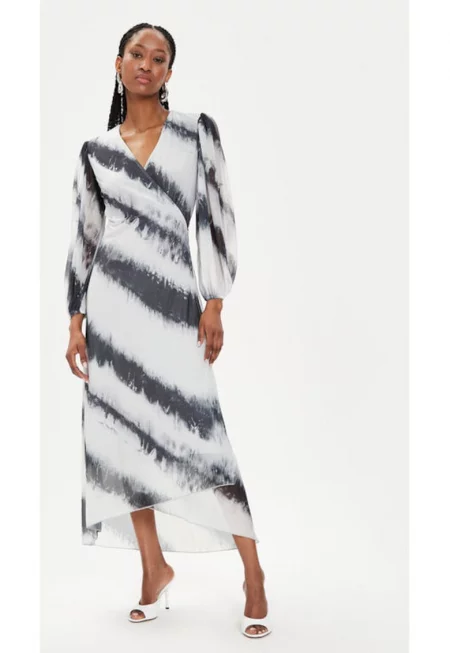 Дамска рокля -  303956776 - Рециклиран полиестер/Полиестер - Сива