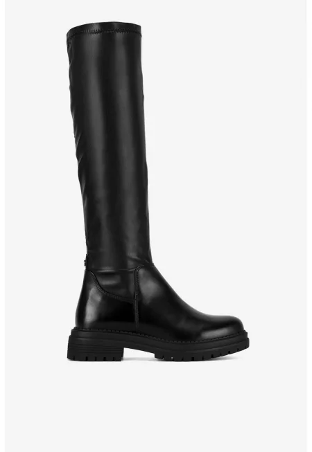 Дамски ботуши  5905588976806 - Естествена кожа - Черни - Черен