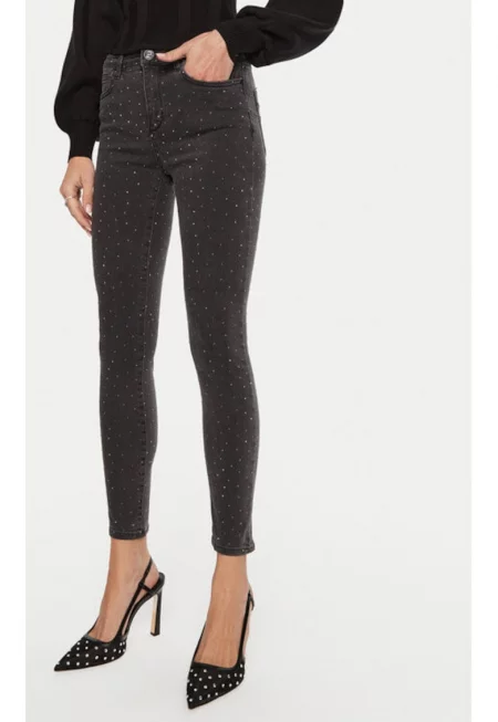 Дамски дънки -  304776410 - Памук - Сив - Сив