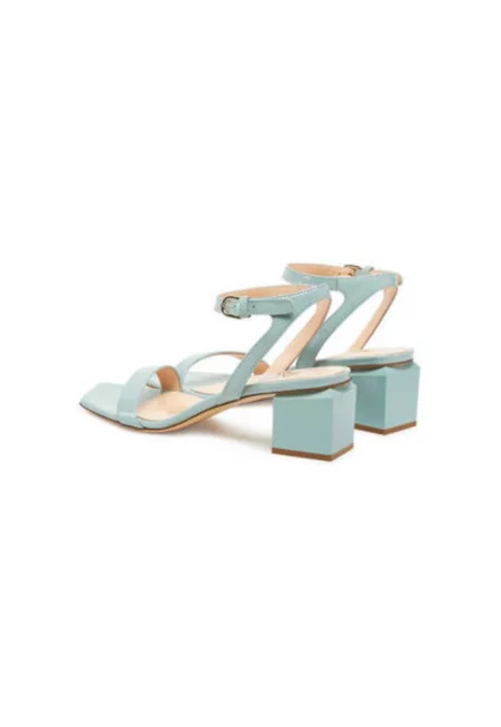 Дамски сандали - D660001PCKKB120 -  Естествена кожа - Зелен