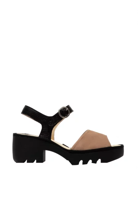 Дамски сандали  TULL - естествена кожа - кафяви