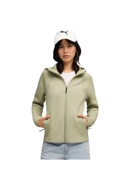 Дамско яке  Evostripe Full-zip Hoodie Dk - Бежов
