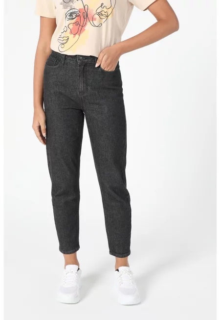 Дънки Mom Fit с висока талия