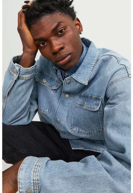 Дънково яке с джобове