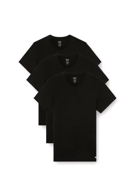 Домашна тениска Randal с овално деколте - 3 броя - Черен