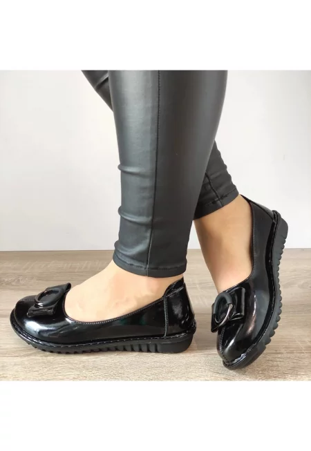 Ежедневни дамски обувки  40020A 01-N черен лак - черен лак - Черен