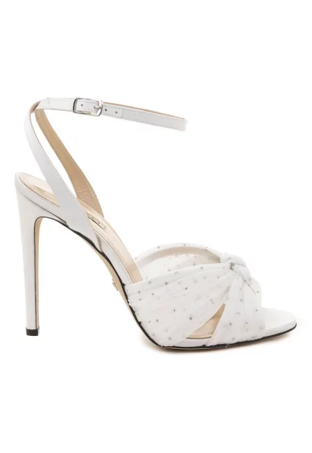 Felly Knot Detail Stiletto Sandals - Cлонова кост