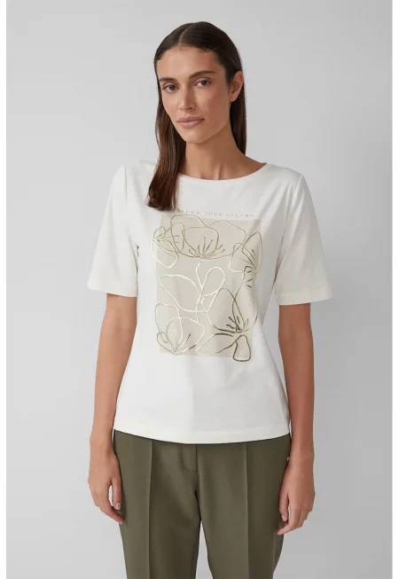 Флорална тениска с памук