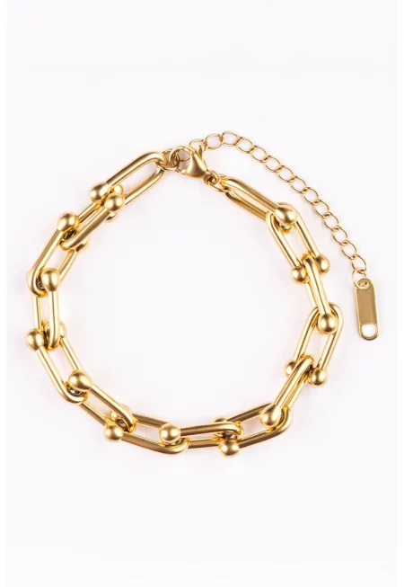 Гривна от неръждаема стомана - Златист