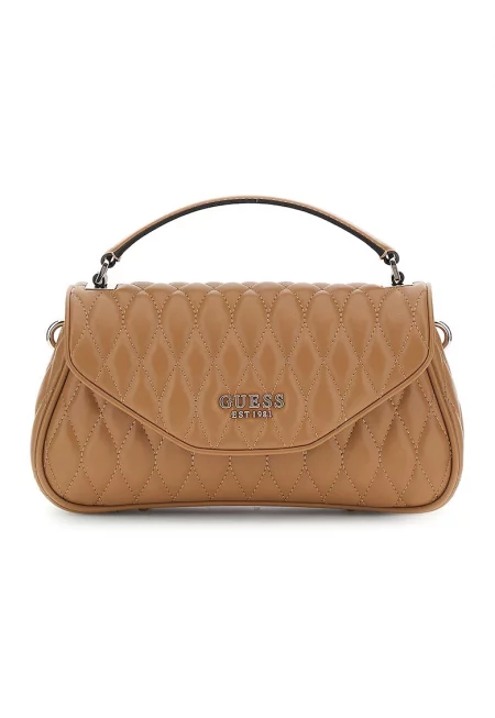 Капитонирана чанта през рамо от еко кожа