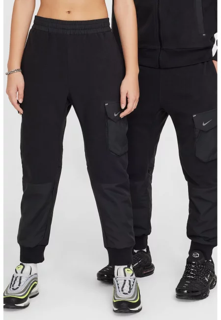 Карго спортен панталон с поларени панели