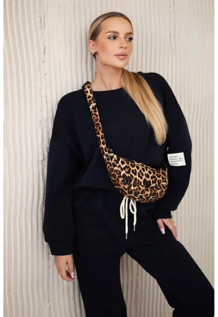 Комплект блуза и панталон с връзки - Един размер