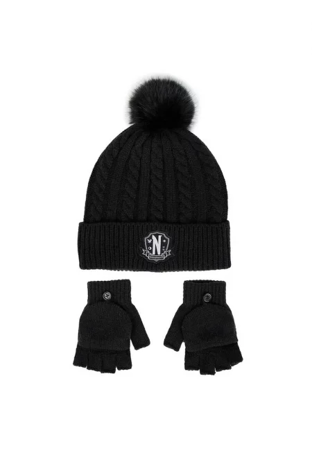Комплект шапка и ръкавици Wednesday 2200010283