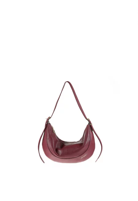 Кожена хобо чанта Aveline - Червен