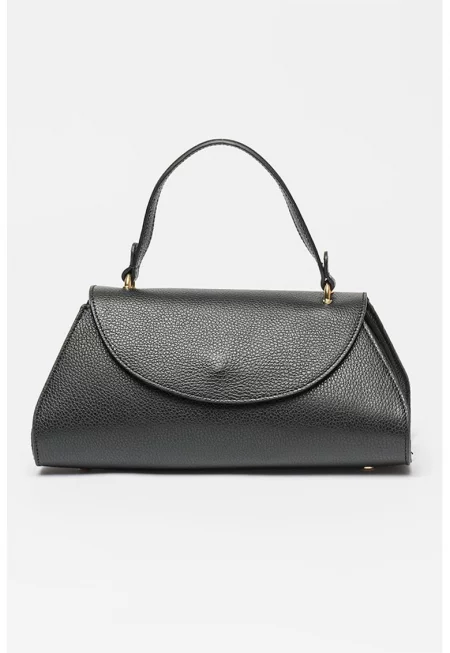 Кожена ръчна чанта с допълнителна презрамка