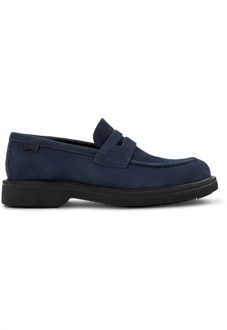 Кожени мокасини Norman - Тъмносин