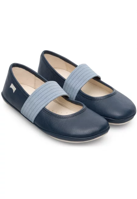 Кожени пантофки Right Mary Jane - Син