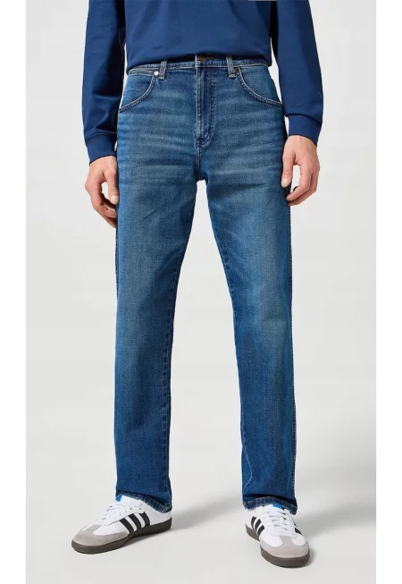 Мъжки дънки  Frontier - свободни - тъмносини - памучни - еластични