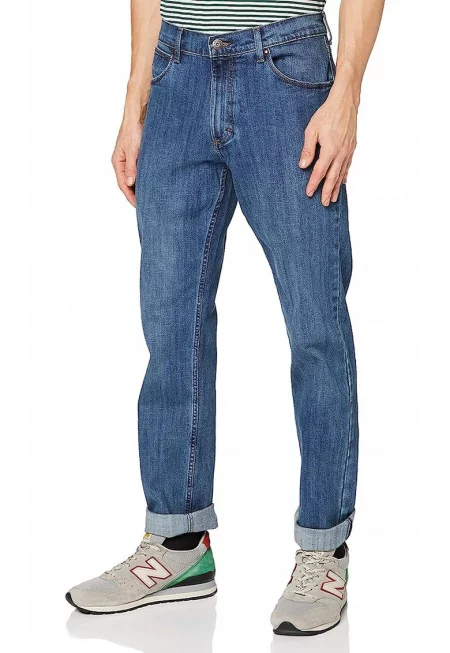 Мъжки дънки  Mid Stone - памук/еластан - син -