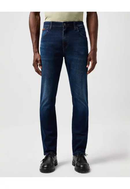 Мъжки дънки -  Texas Slim Jeans - Slim Fit - Средна талия - 5 джоба - Цип - Дълги - Памук - Син - Син