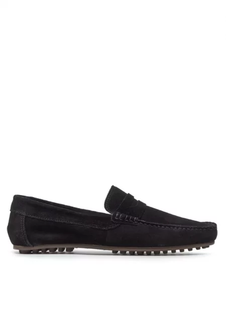 Мъжки мокасини  300317310 - Велур - Черен