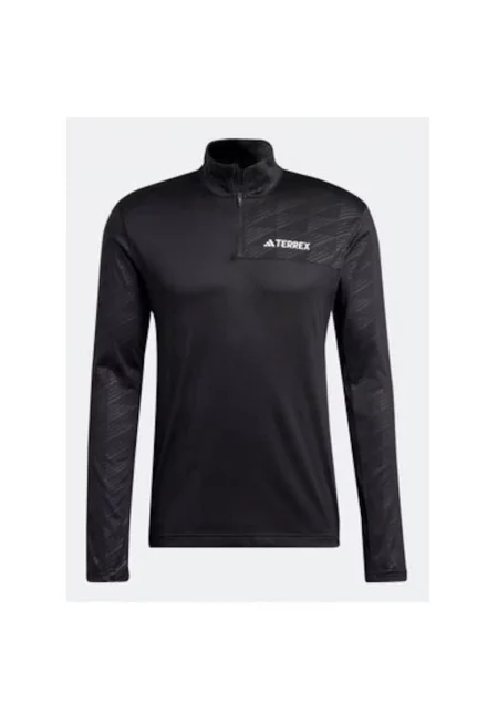 Мъжки суитшърт -  301697541 - Рециклиран полиестер - Черен - Черен