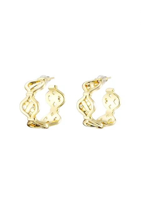 Обеци с 18K злато