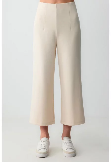Панталон капри със свободна кройка - Светло бежово